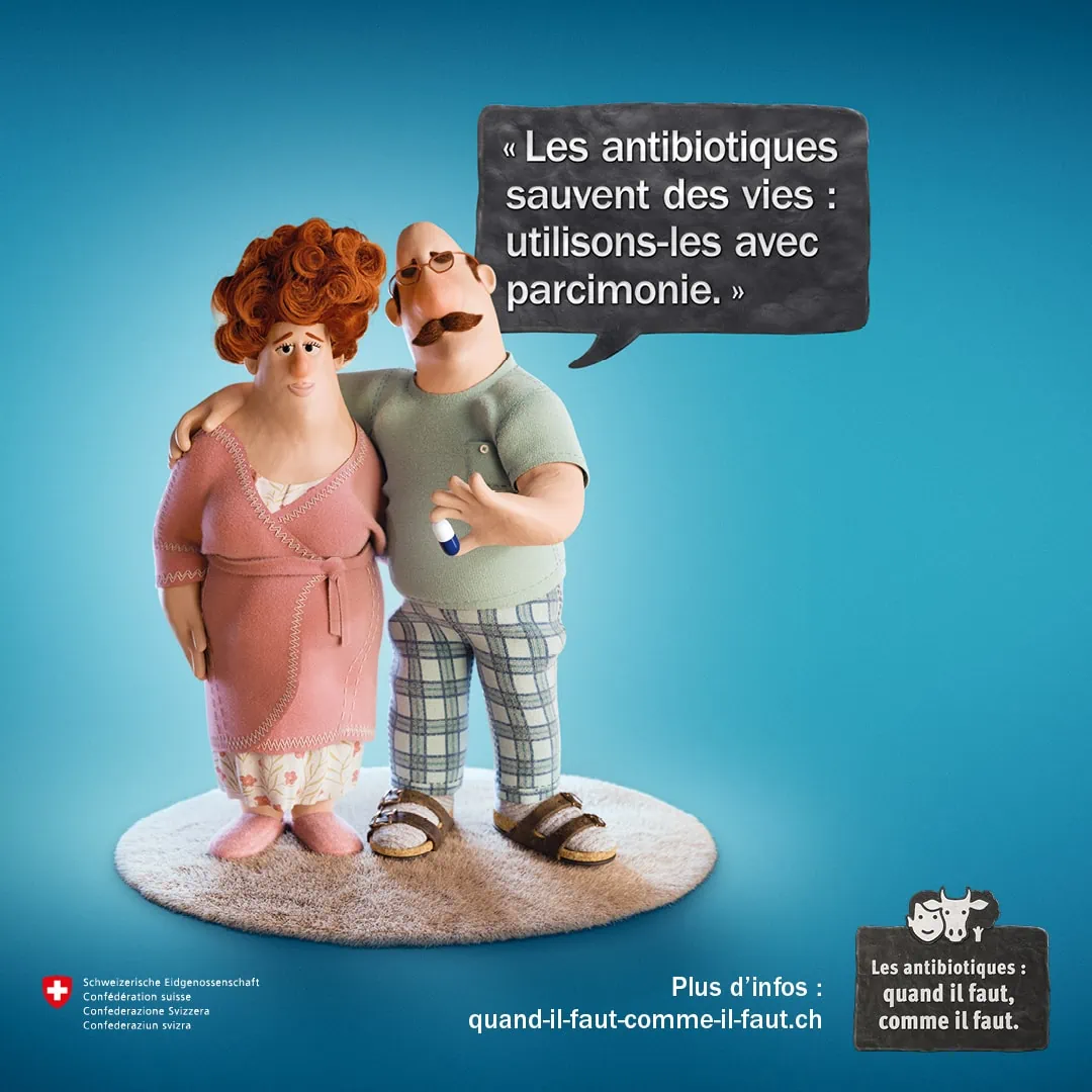 BAG Campagne Antibiotiques - Affiche Humains
